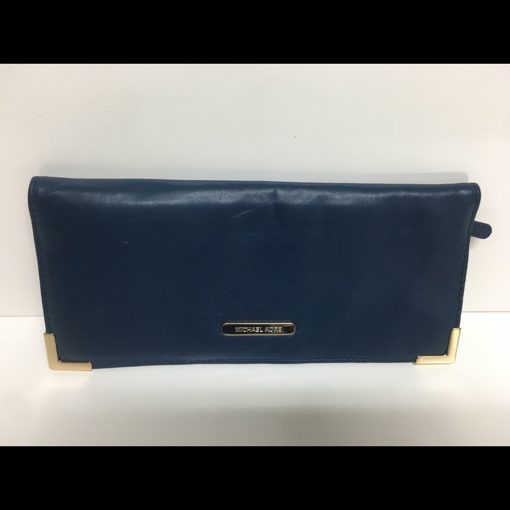 Michael Kors Ladies Clutch Wristlet Leather Wallet